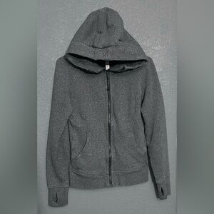 Women’s Lululemon Scuba FullZip Charcoal Hoodie